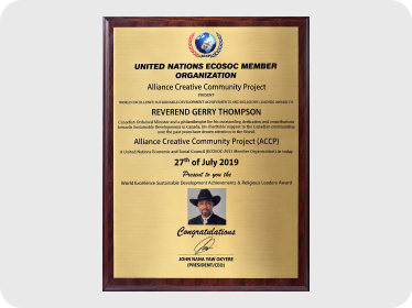 United Nations Economic Member Organization — Alliance Creative Community Project 2019